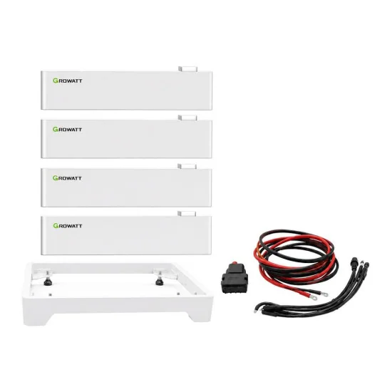 Kit 4 x Accumulator Growatt AXE 5.0 L C1 LiFePo4, 5 kWh + Base and connection cables - 20 kWh