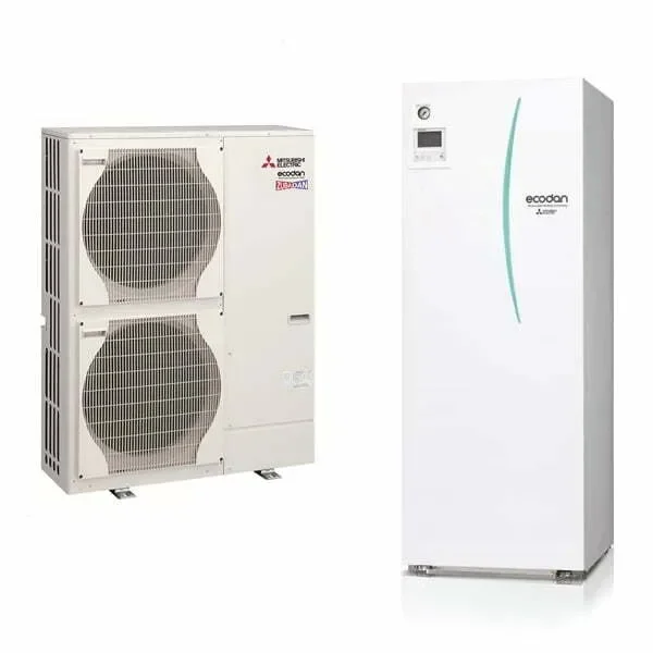 Hydrotank water-air heat pump Mitsubishi Electric Zubadan ERST20C-VM2D+PUHZ-SHW112YHA 11.2 kW - compact