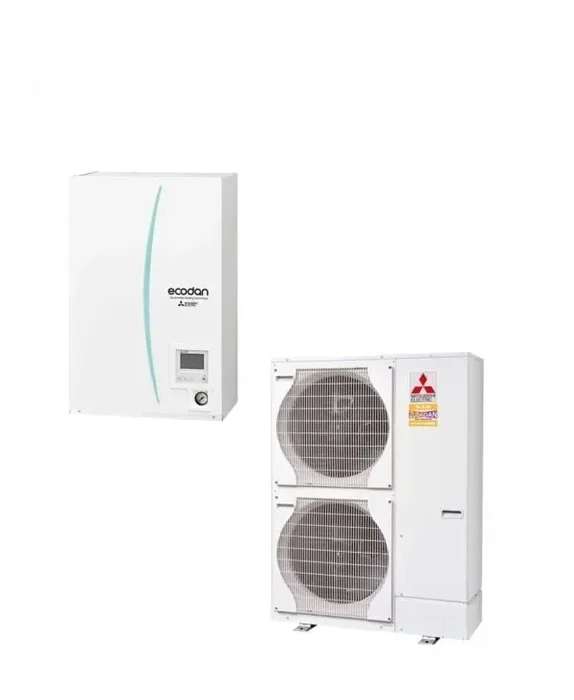 Hydrobox water-water heat pump Mitsubishi Electric Zubadan ERSE-YM9ED+PUHZ-SHW230YKA 23 kW-compact