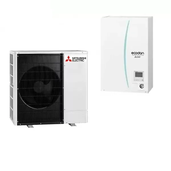 Air-to-water heat pump Mitsubishi Electric Ecodan Power Inverter ERSD-VM2D+PUHZ-SW75YAA 8 kW