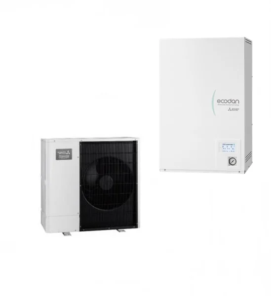 Heat pump Mitsubishi Electric Zubadan Hydrobox Reversible ERSF-YM9E+PUZ-SHWM80YAA 8 kW